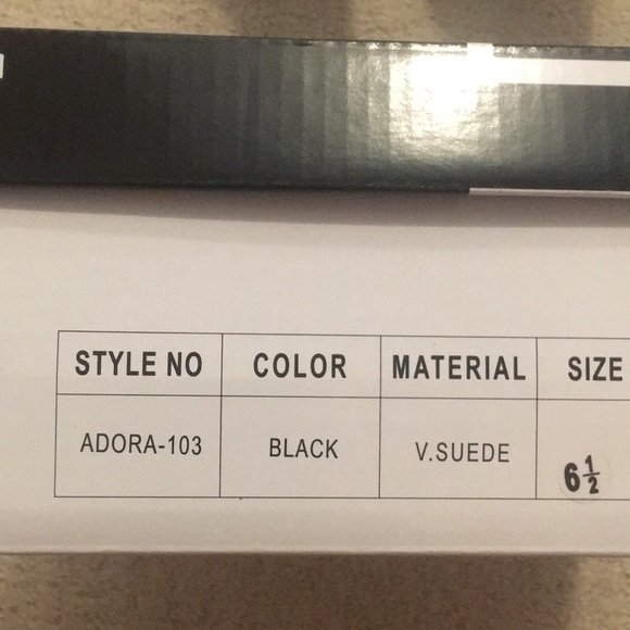 🔻Wild Diva🔻Adora Mules Stiletto Heels Black Suede Shoes - Picture 9 of 12